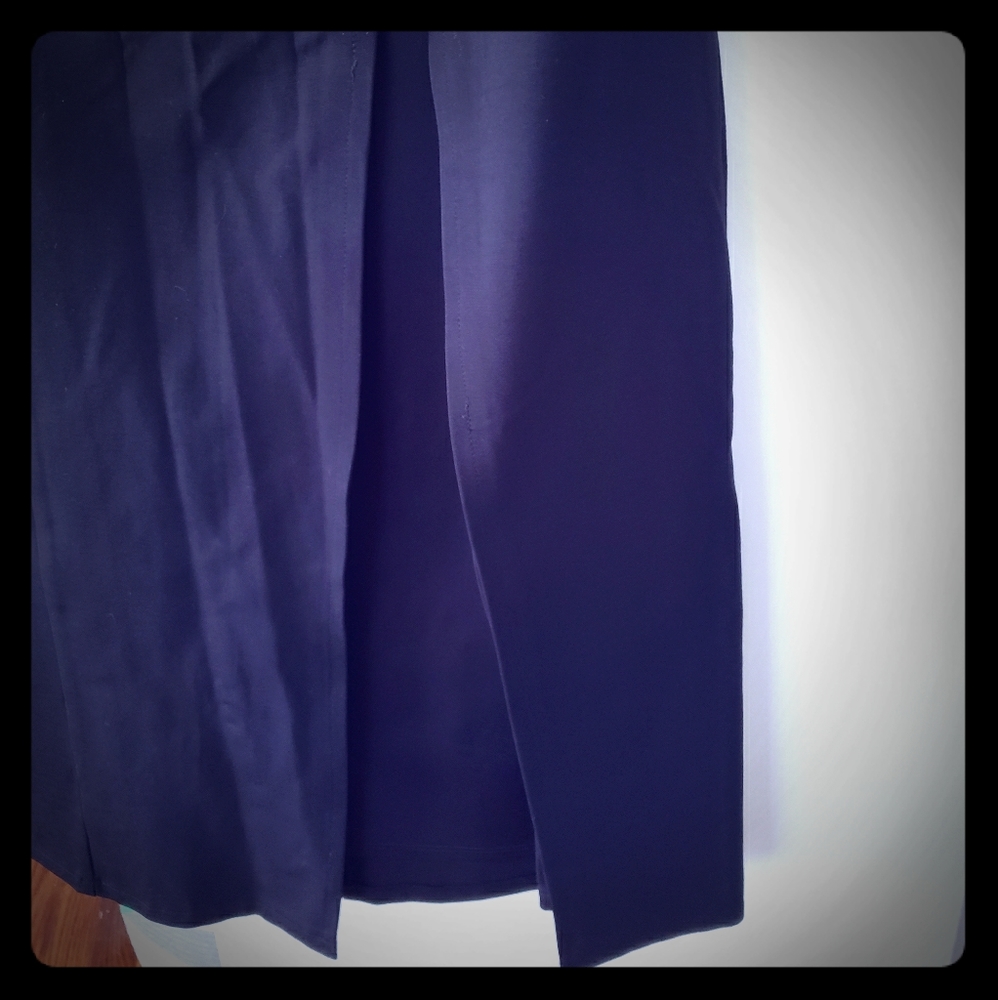 Long Black Skirt with Side Slit